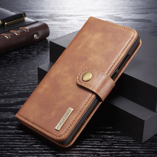Etui en PU détachable 2-en-1 divisible marron pour votre Huawei P30