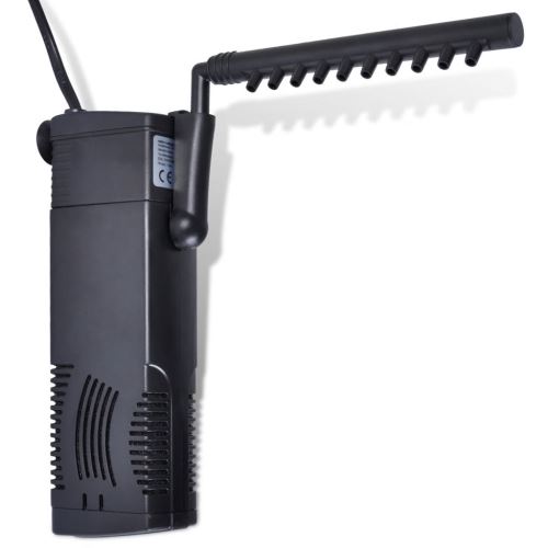 Tidyard Pompe à Filtre de Filtration de l'aquarium avec Charbon Actif 600 l/h 58 x 41 x 167 mm
