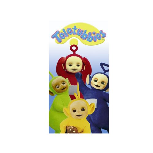 DRAP DE PLAGE 100x170 cm 'TELETUBBIES' VELOURS 100% Coton