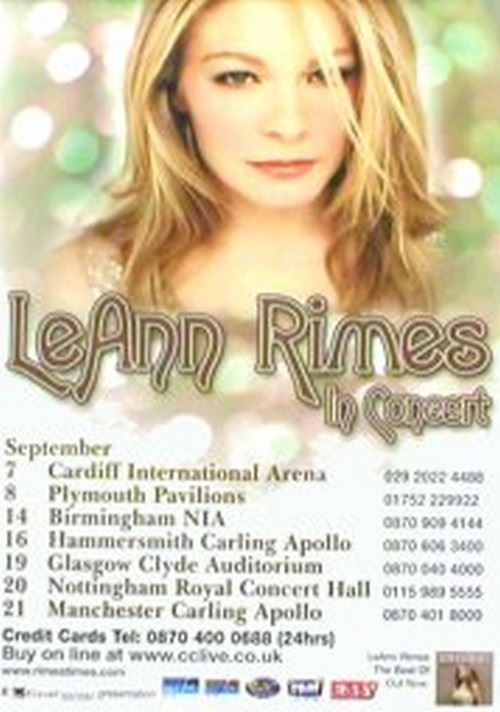 LE ANN RIMES - 71x50 cm - AFFICHE / POSTER