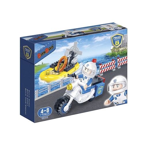 BanBao - 7018 - Police Bateau à Moteur