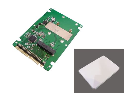 Boitier adaptateur mSATA vers IDE 44 (IDE 2.5) Pour SSD mini PCIe de type mSATA