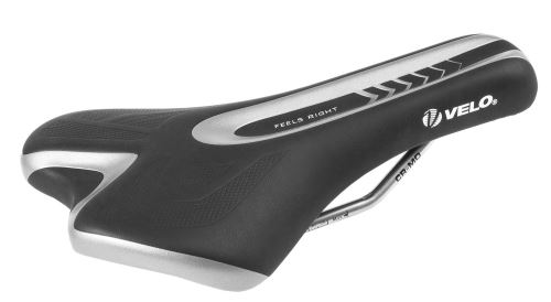 Velo SELLE SHORTY 245 X 132mm NOIR ARGENT