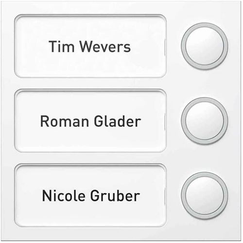 Ritto - Module Interphone Portier - 3 Boutons - Blanc - 1875370 - Image 2