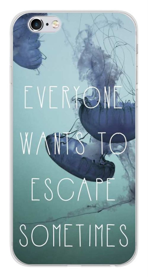 Coque en silicone imprimée compatible iPhone 6 Plus iPhone 6S Plus Escape