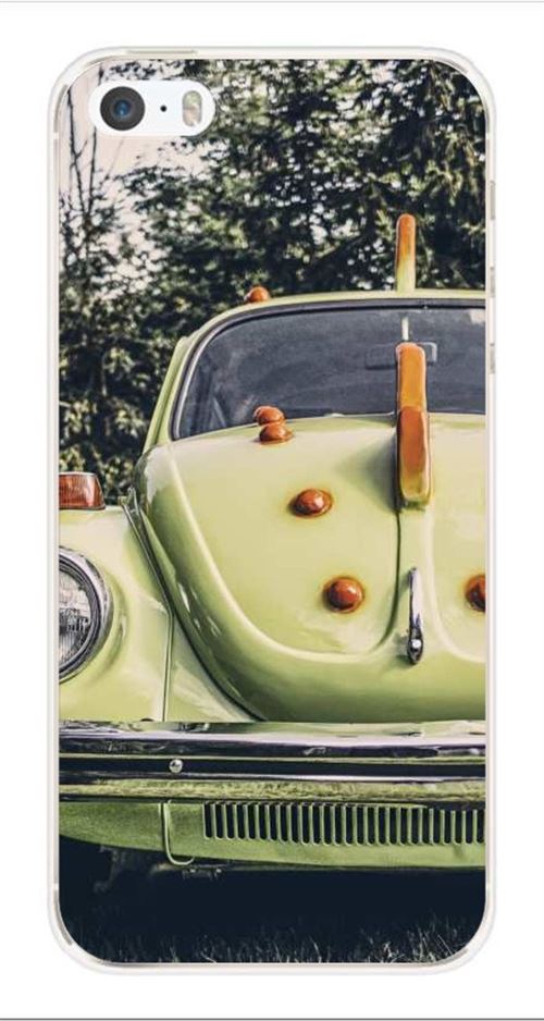 Coque en silicone imprimée compatible iPhone 5 iPhone 5S Coccinelle