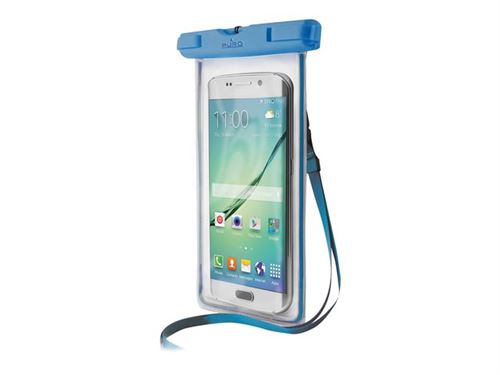 PURO - Size XL - beschermende waterdichte behuizing voor mobiele telefoon - lichtblauw