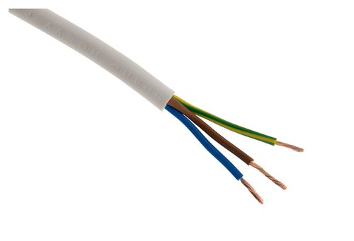 Générique Blanc Zenitech - Câble Électrique H05vv-F 3G2,5Mm² - 150M