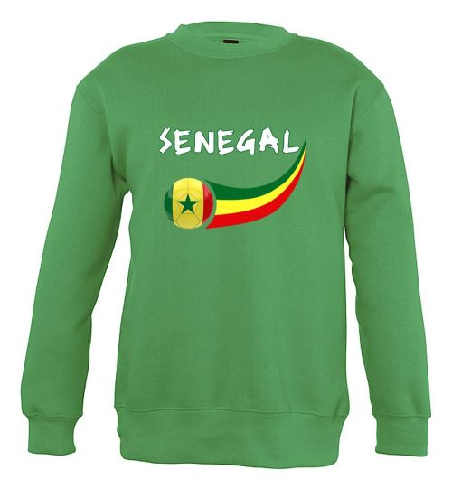 Supportershop Sénégal Sweat-Shirt Enfant, Vert, FR : (Taille Fabricant : 8 Ans)