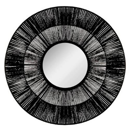 Atmosphera Noir Miroir Mural Ethnique - Image 2