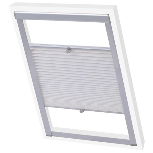 vidaXL Store plissé Blanc SK08