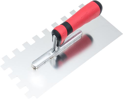Connex Truelle à dents denture 130 x 280 mm, 15 x 15 mm avant droite, manche bi-matière, 1 pièce, cox781231