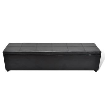 Banc Banquette Coffre De Rangement Noir Taille Large Achat