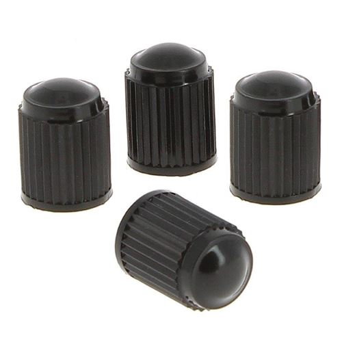 Car Plus valve AV 4 bouchons en plastique noir pièces