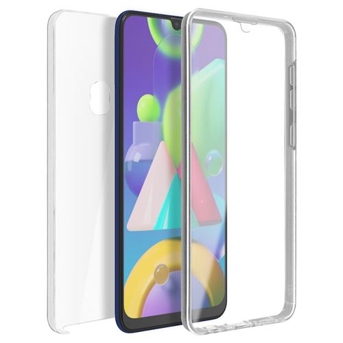 Avizar Coque pour Samsung Galaxy M31 / M21 / M30s Arrière Rigide + Avant Souple Antichoc Transparent