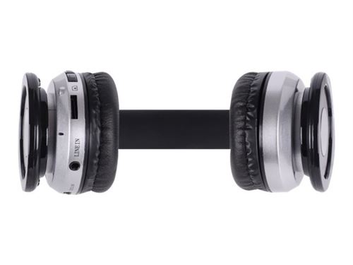 Rebeltec CRYSTAL - Koptelefoon met micro - op oor - Bluetooth - draadloos - zwart