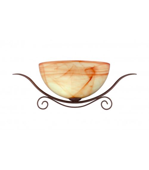Applique murale LACCHINO marron antique 1 ampoule