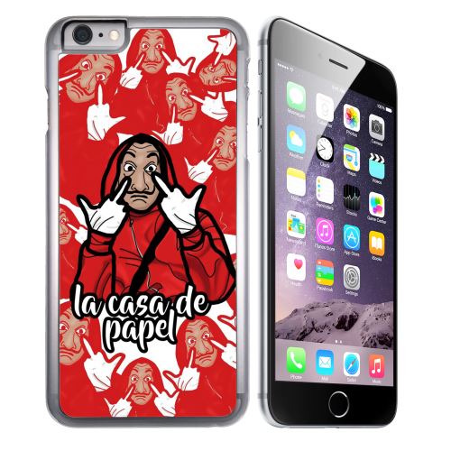 Coque pour iPhone 7 casa de papel cartoon
