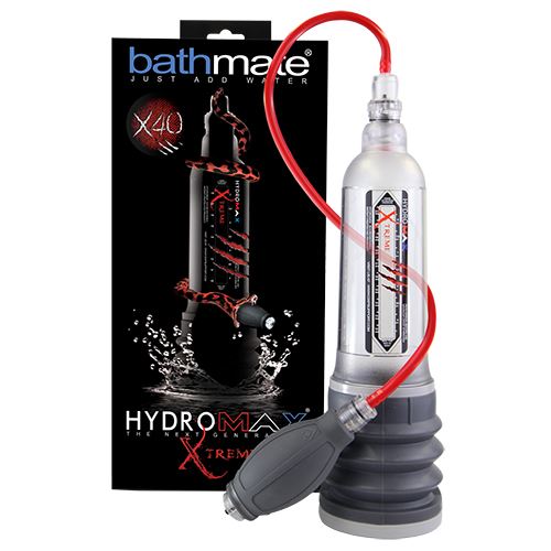 BATHMATE X40 Xtreme - Pompe à Eau Développeur de Pénis, Appareil Hydrothérapique pour Améliorer la Performance Sexuelle, Gris