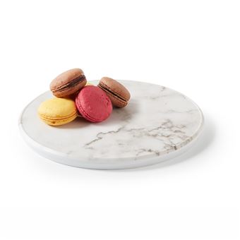Présentoir Rond en Mélamine Effet Marbre Ø 23 à 32,5 cm   Pujadas - 1