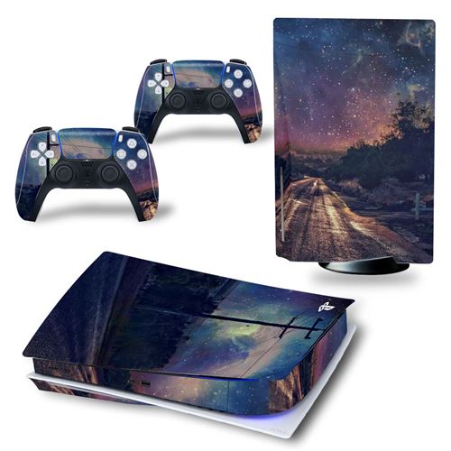 GENERIQUE Autocollant Stickers de Protection pour Console Sony PS5 Edition Standard - Multicolore (TN-PS5Disk-3523) 