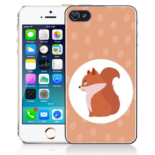 Coque pour iPhone 5C renard roux