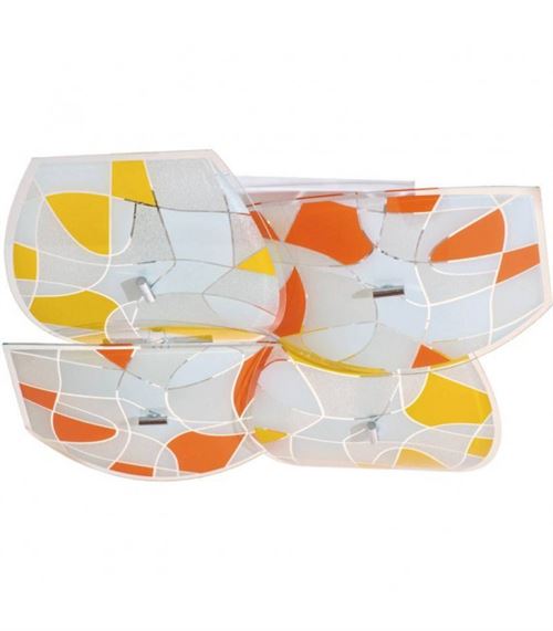 Plafonnier blanc Megapolis 8 ampoules 15 Cm