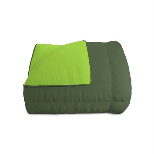 Elegant T-EL-2P Courtepointe d'hiver, Vert (Vert pomme-vert foncé), 260 x 260 cm T-EL-verde mela-verde scuro-2P