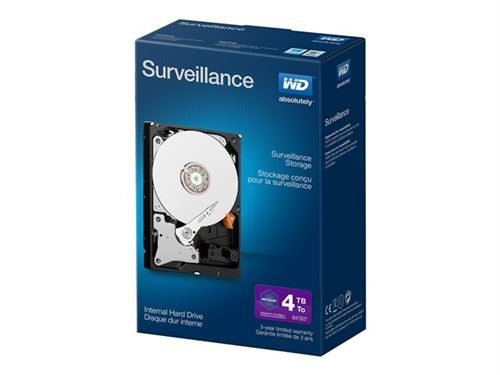 WD Surveillance WDBGKN0060HNC - Disque dur - 6 To - interne - 3.5 - SATA 6Gb/s - mémoire tampon : 64 Mo