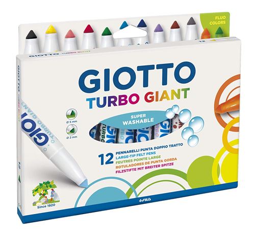 Giotto Turbo Giant Multicolore stylo-feutre - Stylos-feutres (Multicolore, 7,5 mm, Multicolore)