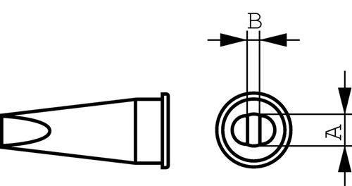 Weller LHT-D Panne à souder Burin Formé 4.7 Mm