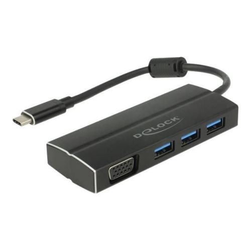 DeLOCK Retail Pack station d'accueil USB-C 3.1 - Thunderbolt 3 VGA
