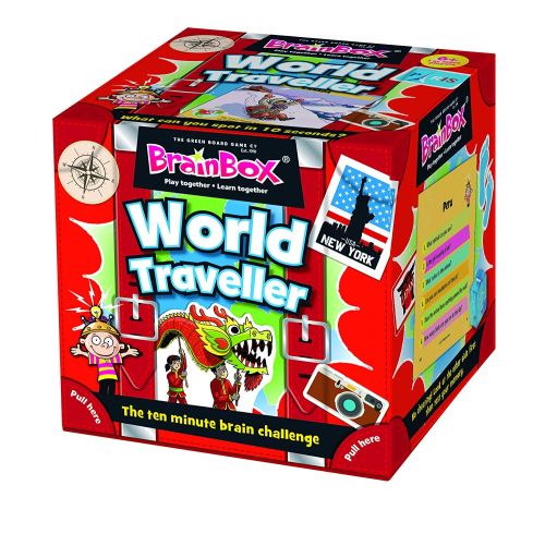 Green Board Games 91037 BrainBox World Traveller - version anglaise