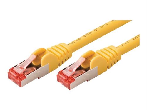 Valueline VLCP85221Y025 Câble réseau Cat6 S / ftp Rj45 (8/8) Mâle - Rj45 (8/8) Mâle 0,25 M Jaune