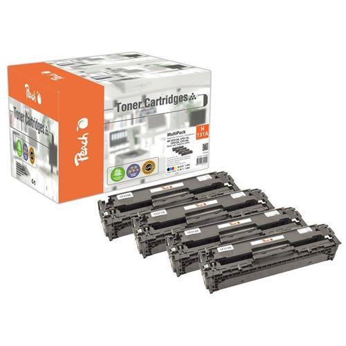 Multipack Toner - Peach - Compatible HP 131 - Noir/Cyan/Jaune/Magenta - LaserJet Pro 200
