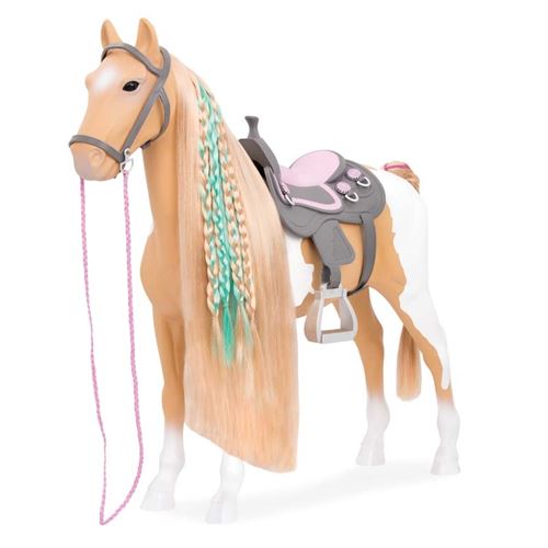 Our Generation - Cheval Beige Et Blanc Pour Poupée - Multicolore