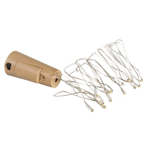 Chaîne lumineuse led bouchon 140cm blanc chaud - rayher