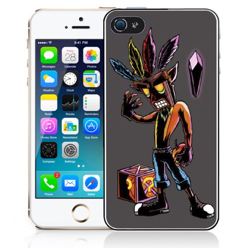 Coque pour iPhone 4/4S crash bandicoot masque