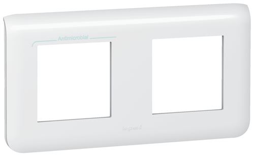 LEGRAND - Plaque de finition Mosaic - Horizontale - 2x2 modules - Blanc - Image 3