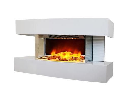 Chemin'Arte - Cheminée Électrique Lounge - 2000W - Moyen - Blanc - Image 2