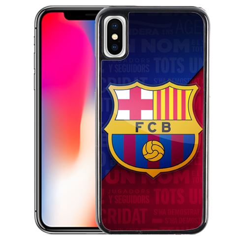 Coque pour iPhone XS football fc barcelone logo