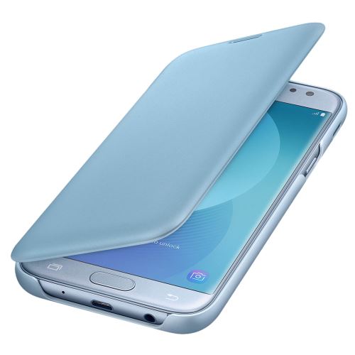 Samsung Wallet Cover EF-WJ730 - Protection à rabat pour téléphone portable - bleu - pour Galaxy J7 (2017)