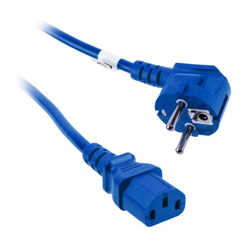 kolink kolink netzkabel schuko auf kaltgeratestecker c13, blau - 1,8m noir