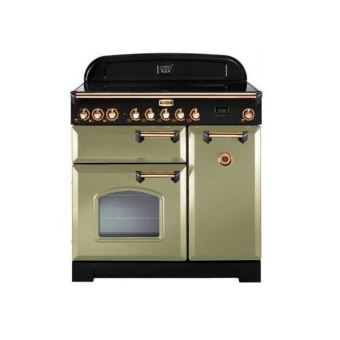 Piano de cuisson vitrocéramique falcon cdl90ecog/b-eu vert olive laiton