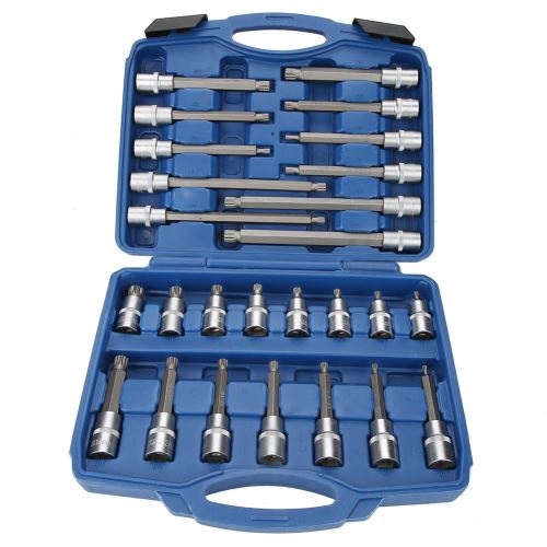 Jeu de 26pcs précision star socket bit titulaire titulaire adaptateur 1/2 entraînement outil ensemble