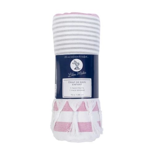 LILOU MIAKA Drap de bain Fouta - Rose