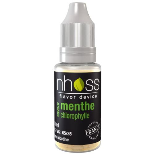 Nhoss - E-Liquide Saveur Menthe Chlorophylle 3 mg/ml - 10 ml
