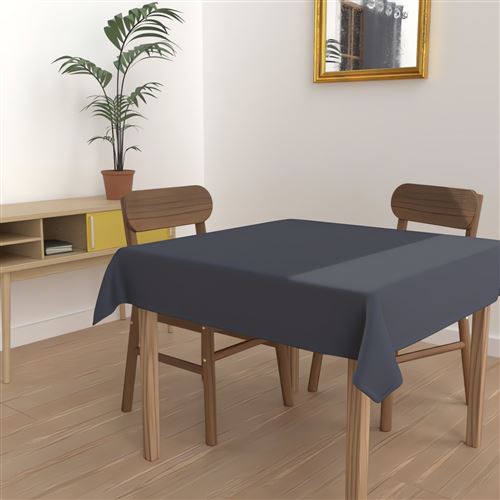 Nappe carré anti-tâches Alix - L 180 x l 180 cm - Bleu