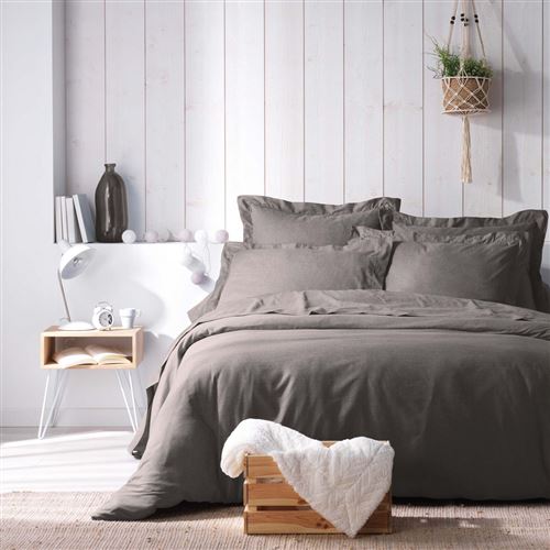 Housse de couette Actually noisette 140x200 cm