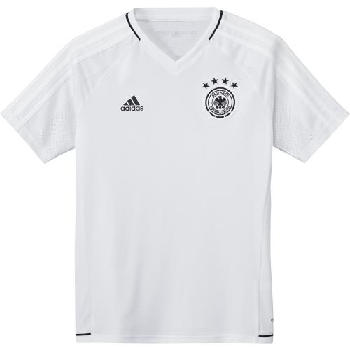 Adidas - Maillot training junior Allemagne 2017 - 9/10 ans - blanc/noir